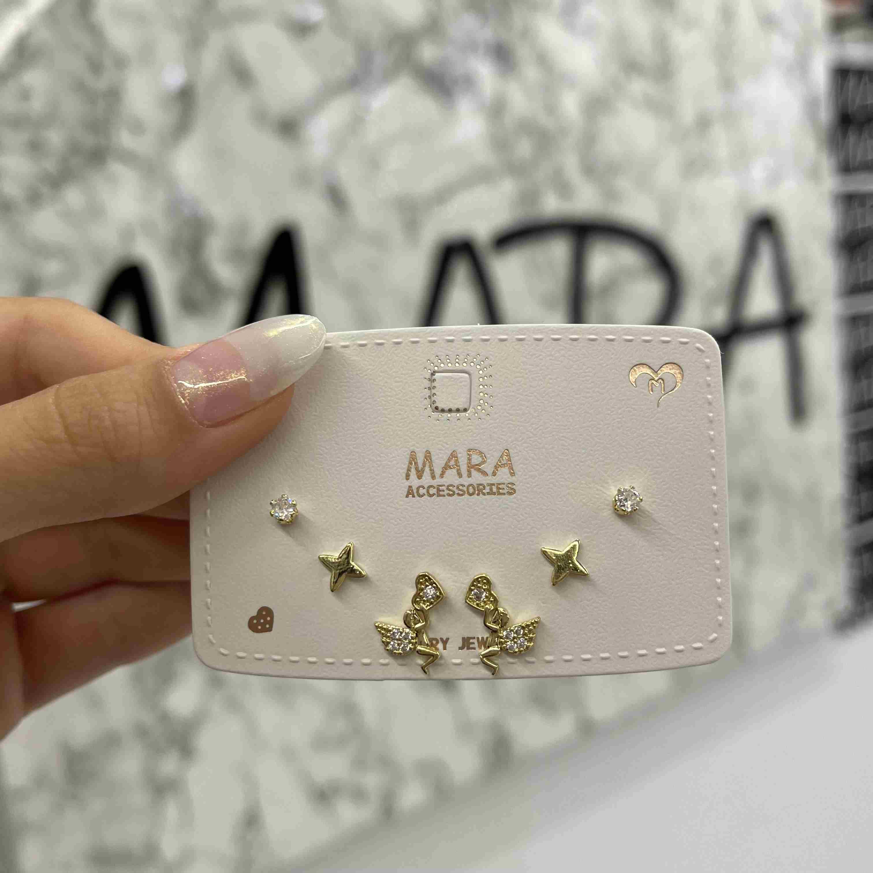 YAZLIK ÇITIR ZİRKON KOMBİN KÜPE 