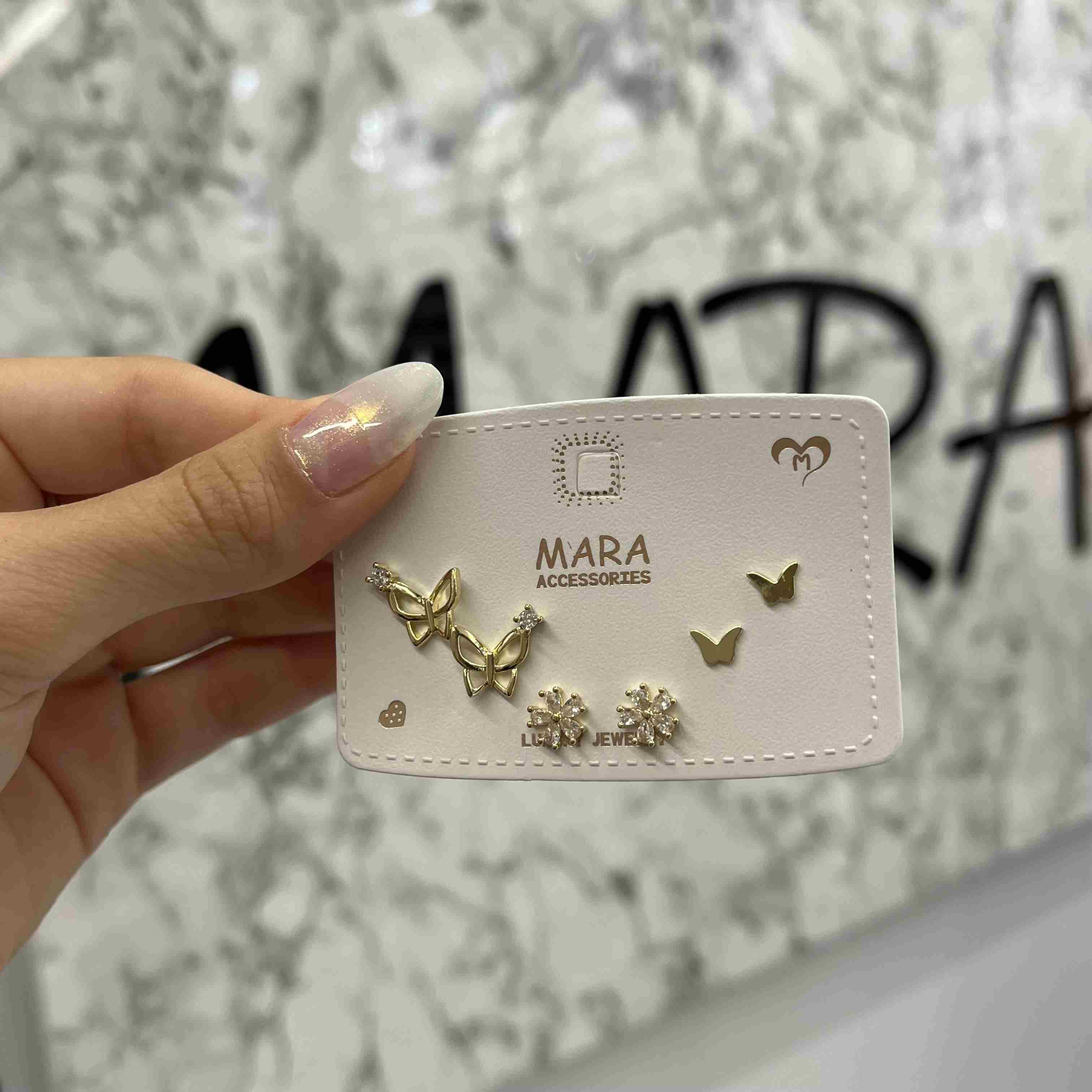 YAZLIK ÇITIR ZİRKON KOMBİN KÜPE 